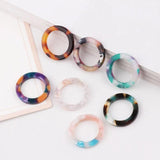 Acrylics DIY Earrings Necklace Pendant Circle 10pcs