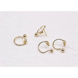 Color-protected Copper Twisted Earrings DIY Jewelry 2pcs