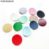 Curved Disc DIY Earrings Jewelry Accessories Retro Pendant