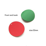 Curved Disc DIY Earrings Jewelry Accessories Retro Pendant