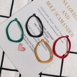 Matte Spray Paint Geometric Earring Material