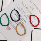 Matte Spray Paint Geometric Earring Material