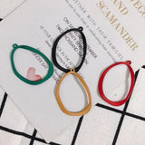 Matte Spray Paint Geometric Earring Material