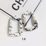 Leopard Pendant DIY Earrings Jewelry Accessories Material Geometry Tassel