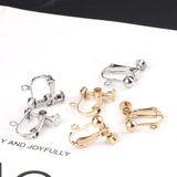 20pcs Pure Copper Large Screw Ear Clips without Pierced Head Screws