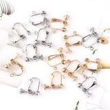 20pcs Pure Copper Large Screw Ear Clips without Pierced Head Screws