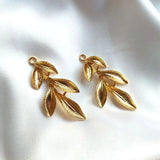 Alloy Leaf DIY Earring Jewelry Accessories Necklace Vintage Women's Pendant