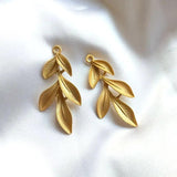 Alloy Leaf DIY Earring Jewelry Accessories Necklace Vintage Women's Pendant