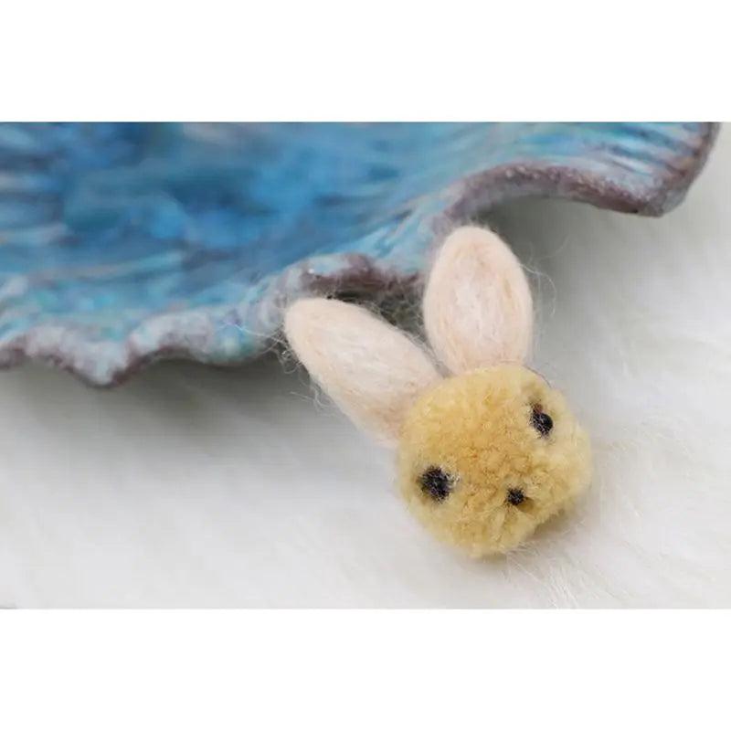 PURPLEGRAPE Wool Rabbit Jewelry Material DIY Earrings Rubber Band Accessories