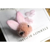PURPLEGRAPE Wool Rabbit Jewelry Material DIY Earrings Rubber Band Accessories