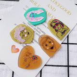 Geometric Irregular Figure Love-Shaped Pendant Necklace Earrings Set