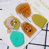 Geometric Irregular Figure Love-Shaped Pendant Necklace Earrings Set