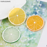 Fruit Orange Lemon Earrings Pendant 10pcs