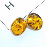 Acrylic amber jewelry pendant accessories DIY earrings material pack of 8