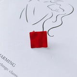 DIY Jewelry Iron Spray Square Heart Earrings