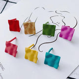 DIY Jewelry Iron Spray Square Heart Earrings