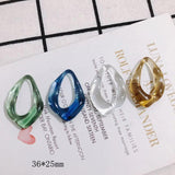 4Pcs Resin Pendant DIY Earring Accessories