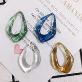 4Pcs Resin Pendant DIY Earring Accessories