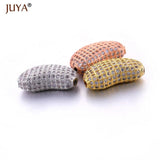 Large CZ Crystal Tube Bean Ball Beads for DIY Jewelry