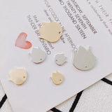 Metal Piece Pendant Earring Necklace Charms DIY Making 10pcs