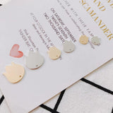 Metal Piece Pendant Earring Necklace Charms DIY Making 10pcs