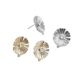 Copper Plated 14K Daisy Zircon Earrings DIY Jewelry Accessory