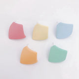 DIY Hong Kong Edge Earrings Thin Face Sterling Silver Needle 4pcs
