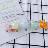 DIY Rabbit Resin Acrylic Bracelet Necklace Accessories