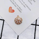 Retro Copper-Plated Zircon Necklace Pendant