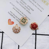 Retro Copper-Plated Zircon Necklace Pendant
