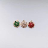 Retro Copper-Plated Zircon Necklace Pendant