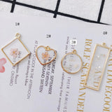 4 Resin Peach Heart Pendant Shell Broken End Floret Earrings Material