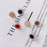 6pcs Alloy Flower Gold Earrings Pendant Accessories
