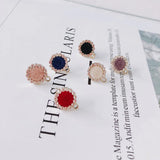 6pcs Alloy Flower Gold Earrings Pendant Accessories