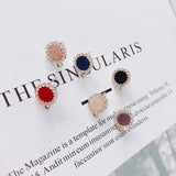 6pcs Alloy Flower Gold Earrings Pendant Accessories