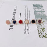 6pcs Alloy Flower Gold Earrings Pendant Accessories