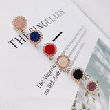 6pcs Alloy Flower Gold Earrings Pendant Accessories
