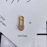 DIY Bear Rose Number Letter Small Pendant Earrings