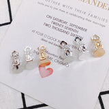 Eco-Friendly Non-Hole Disc Earrings, Spring Ear Jewelry