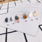 Eco-Friendly Non-Hole Disc Earrings, Spring Ear Jewelry