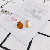Eco-Friendly Non-Hole Disc Earrings, Spring Ear Jewelry