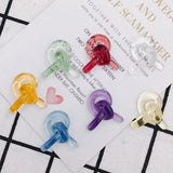 Translucent Resin Earrings Patch Material 4pcs