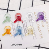 Translucent Resin Earrings Patch Material 4pcs