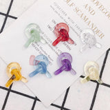 Translucent Resin Earrings Patch Material 4pcs