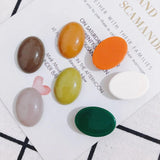 10pcs Oval Patch Earring Material for DIY Accessories