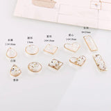 Resin Shell Drop Earrings Handmade Pendant