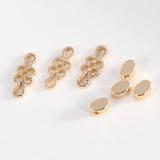 14K Chinese Knot Tassel Earrings for DIY Necklaces