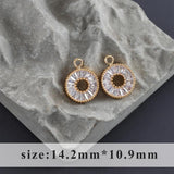 18k Rhodium Plated Zircon DIY Jewelry Making Accessories