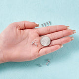10Pcs 925 Sterling Silver Snap On Lock Bail Charms Clasp DIY Jewelry Findings