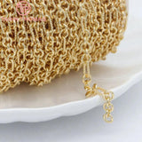 24K Brass Necklace Chains 4.9x9.3MM 5.5MM Jewelry Findings